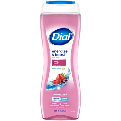 Dial Berry Burst Body Wash energize & boost
