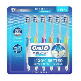 Oral-B Cross Action Manual Toothbrush - 6ct