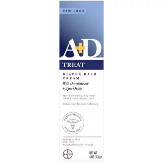 A+D Zinc Oxide Diaper Rash Cream - 4oz