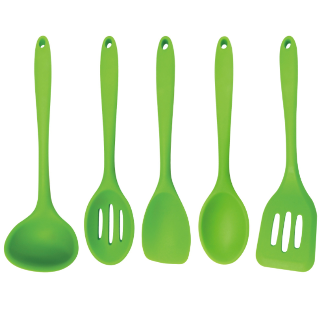 Better Houseware Green 5-Piece Silicone Cooking Tools