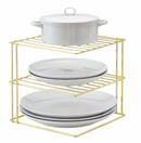 Better Houseware Corner Storage Rack - Brass