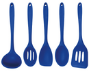Better Houseware Blue 5-Piece Silicone Cooking Tools