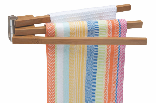 Better Houseware Bamboo 3-Arm Towel Bar