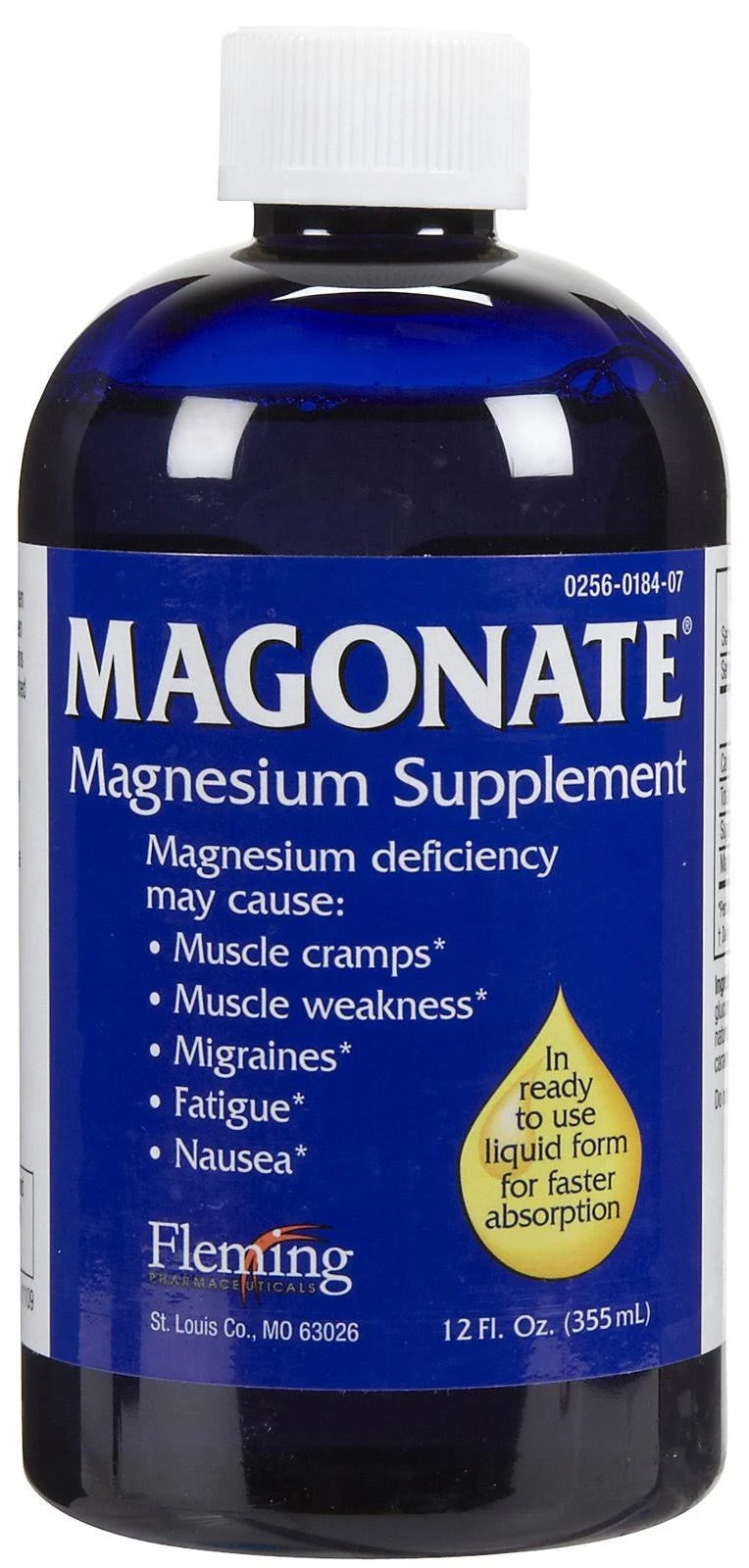 Magonate Magnesium Supplement 12 Oz By Bausch And Lomb