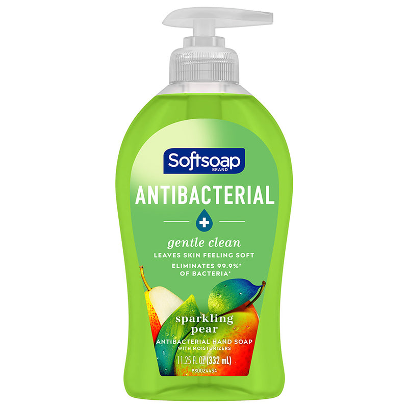 Softsoap Antibacterial Liquid Hand Soap, Gentle Clean, Sparkling Pear